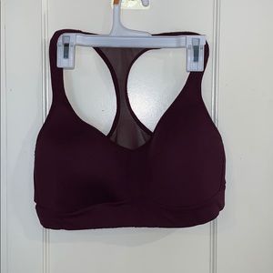Maroon lululemon sports bra